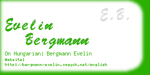 evelin bergmann business card